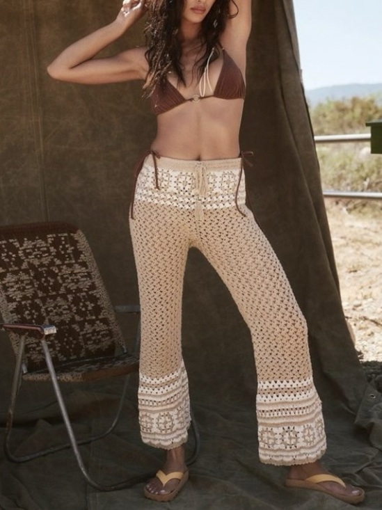 Free People Pants - Free People X Flook crochet pants